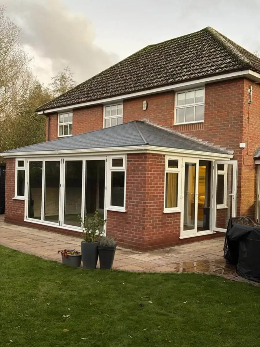 Completed full design-build home extension with UltraRoof and new glazing in Thetford